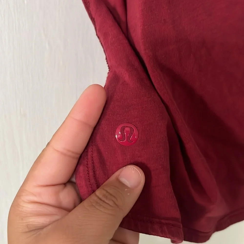 Lululemon Burgundy Sleeveless Top